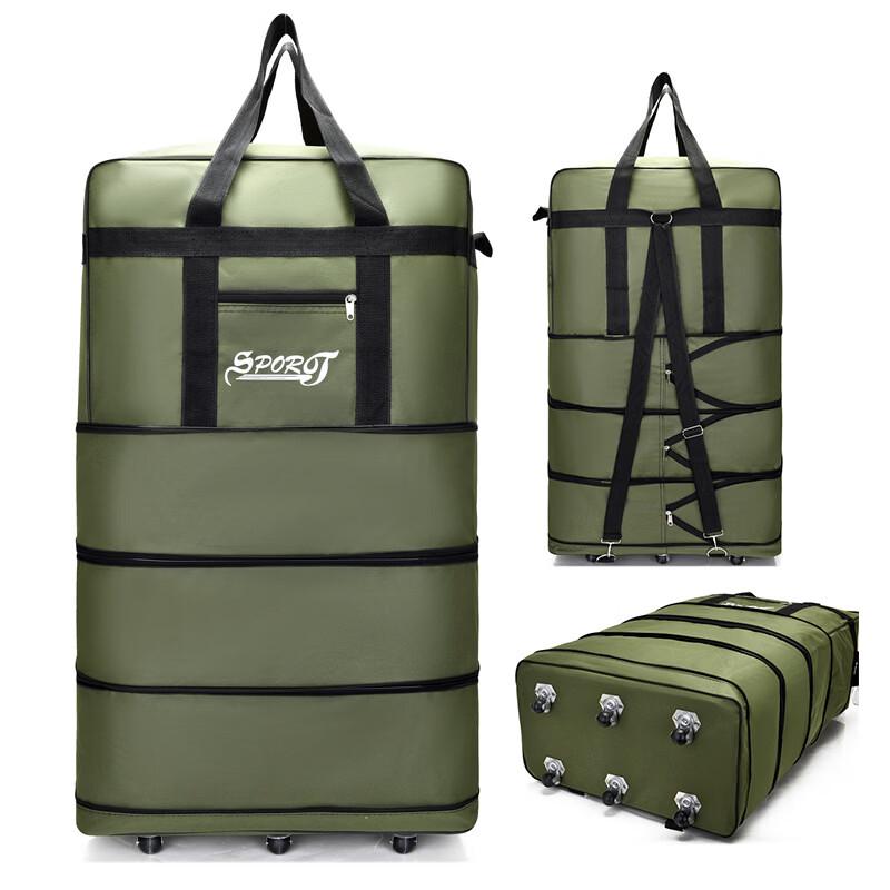 Li Shen Foldable Expandable Travel Duffle Bag with Wheels