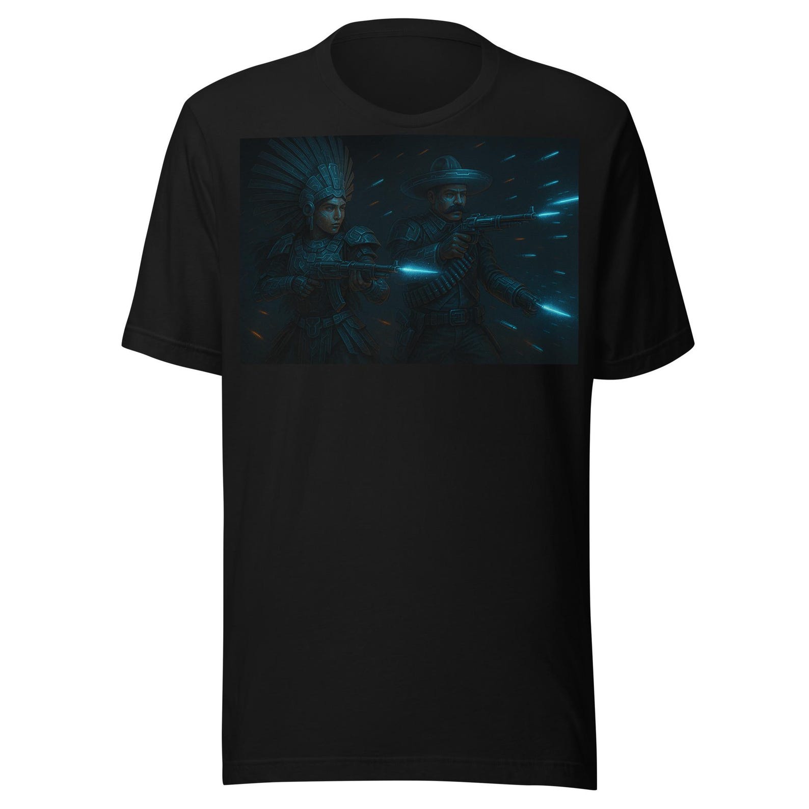 Aztec Princess Emiliano Zapata Futuristic Unisex t-shirt 4XL