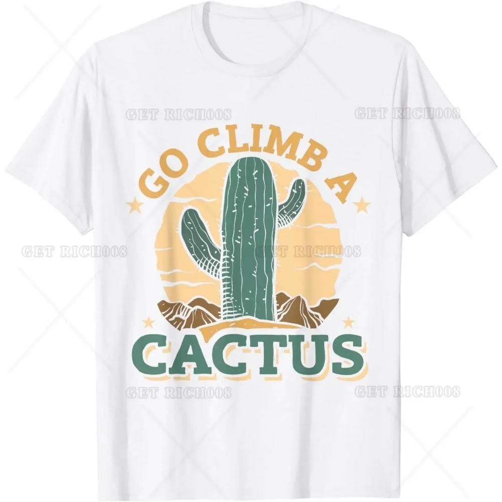 

Иди Залезь на Кактус Юмор Футболка для Мужчин Женщин Смешные Футболки для Походов Путешествий Активного Отдыха Классическая Посадка XXXXXL белый