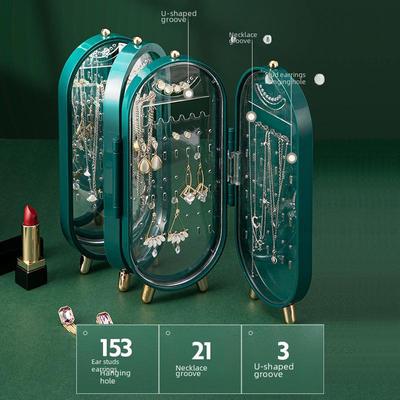 Earring & Necklace Jewelry Organizer: Elegant Display Stand and Storage Box