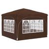 Pop Up Party Tent 290 X 290 X 245 Cm Brown