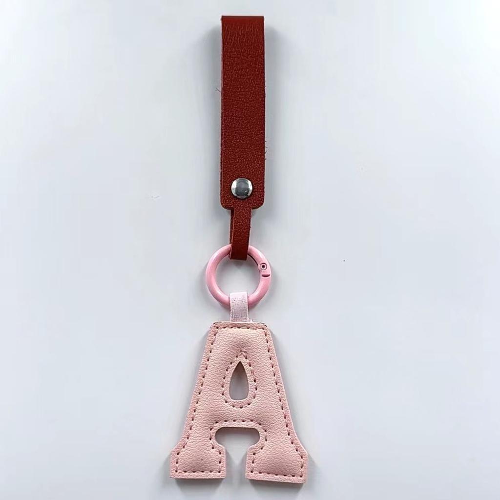 Porte-clés Lettre en Cuir Charme de Sac