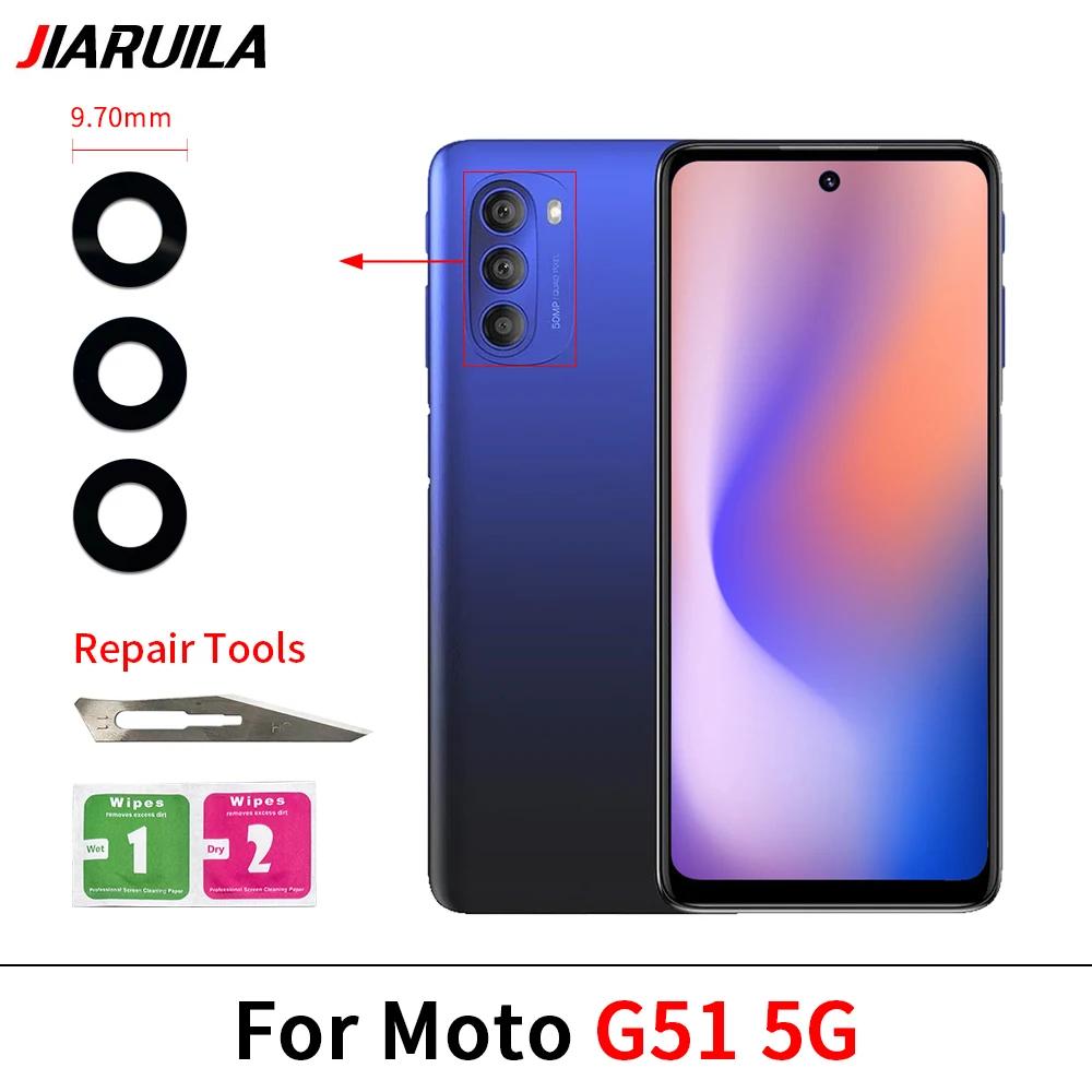 Camera Lens For Moto G85 G100 G200 G62 G60S G54 5G G52 G51 5G G41 G24 Power G14 Rear Back Camera Glass Lens With Glue Adhesive