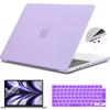 Teryeefi MacBook Air 13 Case Compatible with 2022 2024 2025 Shockproof Protective Cover JIS Japanese Keyboard Cover LCD Protective Matte Light Purple