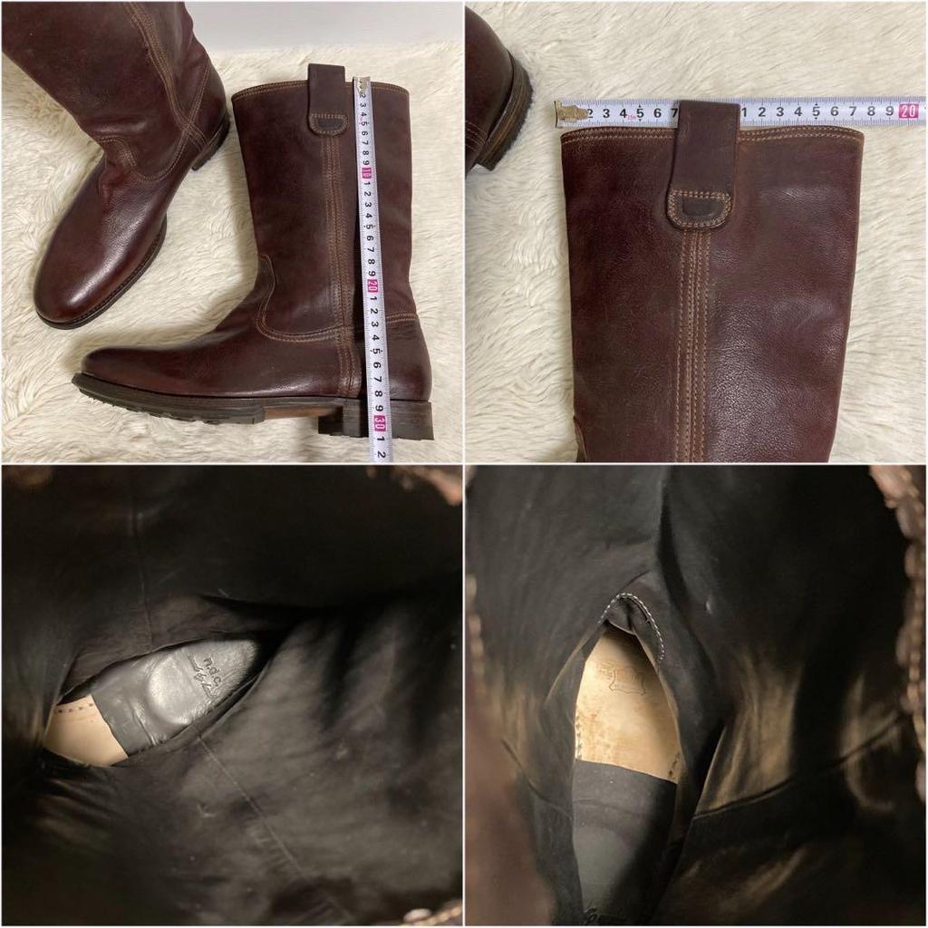 Used []n.d.c. made by hand leather Pecos boots 40