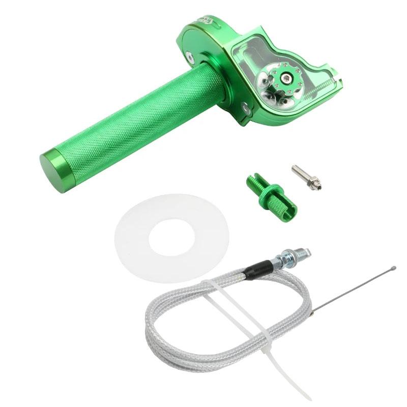 CNC Aluminum 22mm For Moped Scooter ATV Quad Bike Motorcycle Universal Accelerator Throttle Twist Grips Handlebars Cable Throttles 2