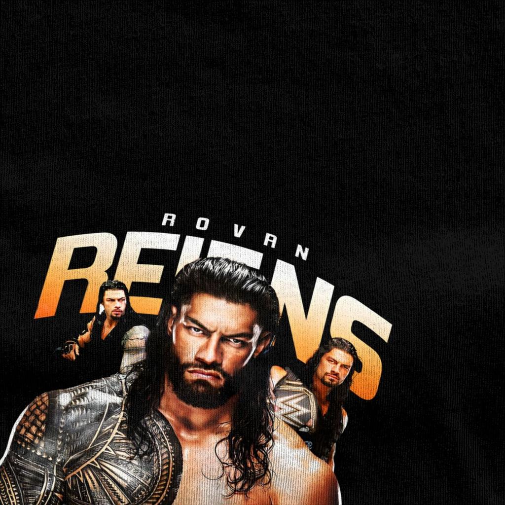 Roman Reigns Wrestling Vinner Tilbehør T-skjorter Menn Kvinner Vintage Ren Bomull Grafisk Trykk Klær