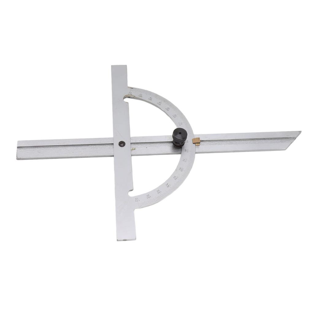 Woodworking Protractor Carbon Steel High Accuracy Easy Read Portable Adjustable Angle Ruler 150 X