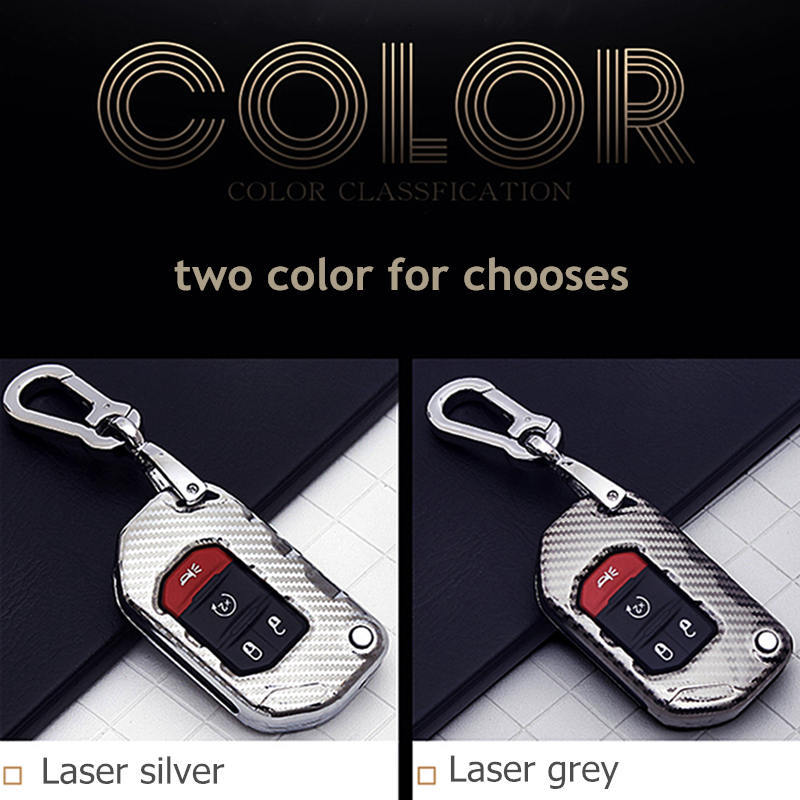 Metallschlüsselhülle Abdeckung Für Jeep Gladiator JT JLU Wrangler JL Fernbedienung Schlüsselanhänger Schutzhülle Halter Zubehör
