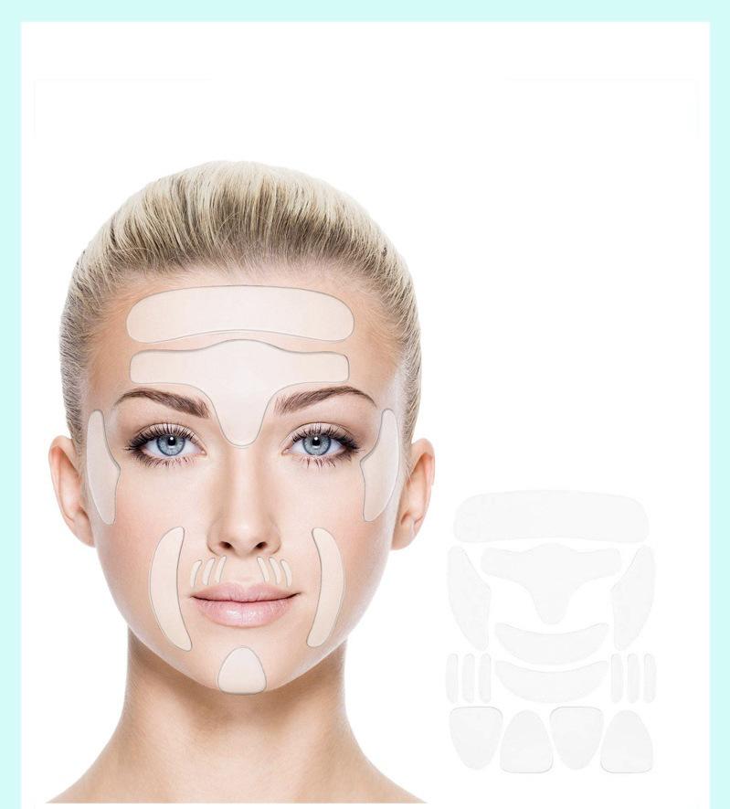 Translucent V-Face Lifting Patch for Chin, Cheeks, and Nasolabial Folds