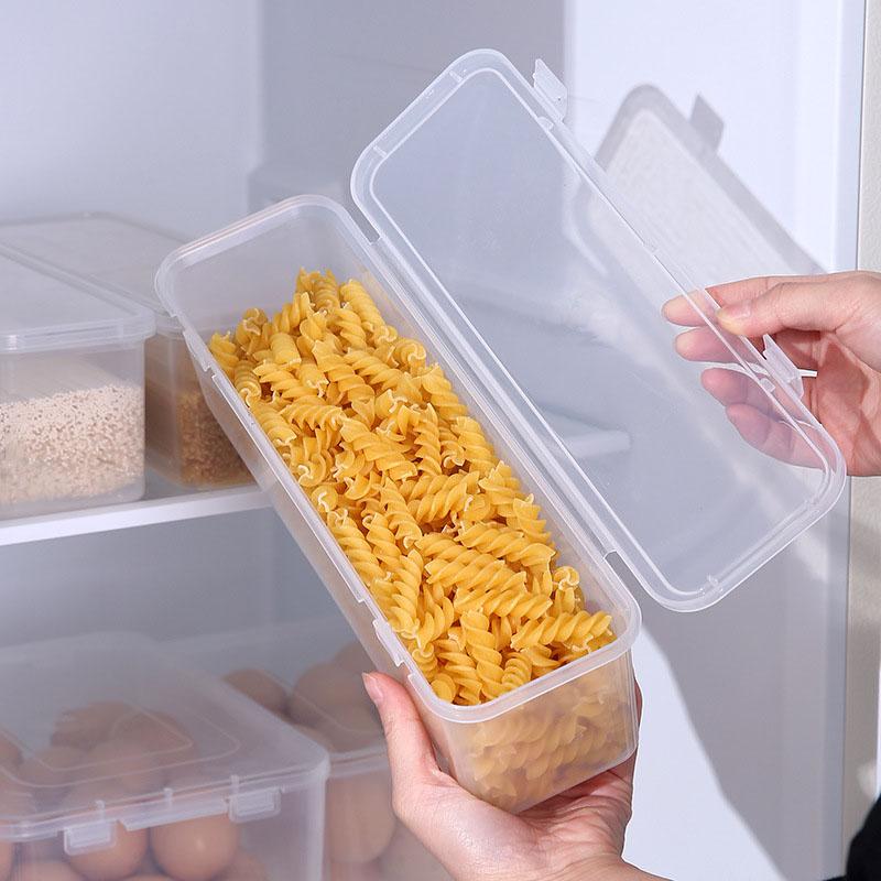 Kitchen Noodle Storage Box, Pasta Sealed Box, Food Grade Storage Jar, Fruit Preservation Box with Lid, Chopstick Storage Box