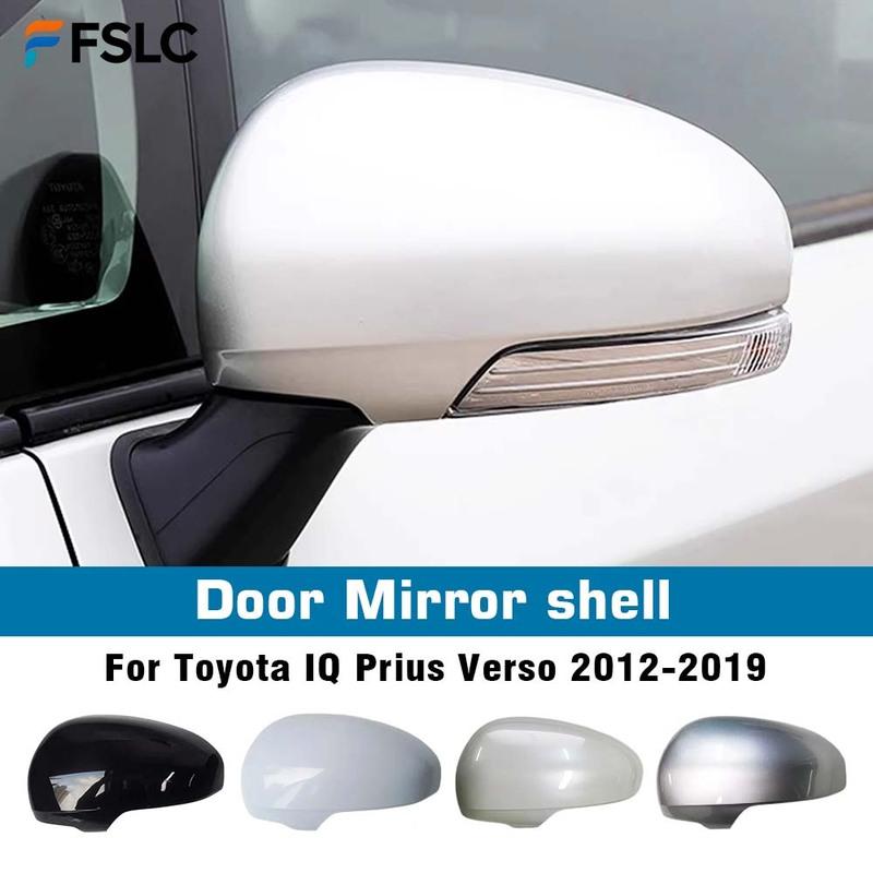 Protective Cover Door Mirror Shell For Toyota IQ Prius Verso 2012- Car Rearview Accessories Replace Pearl White