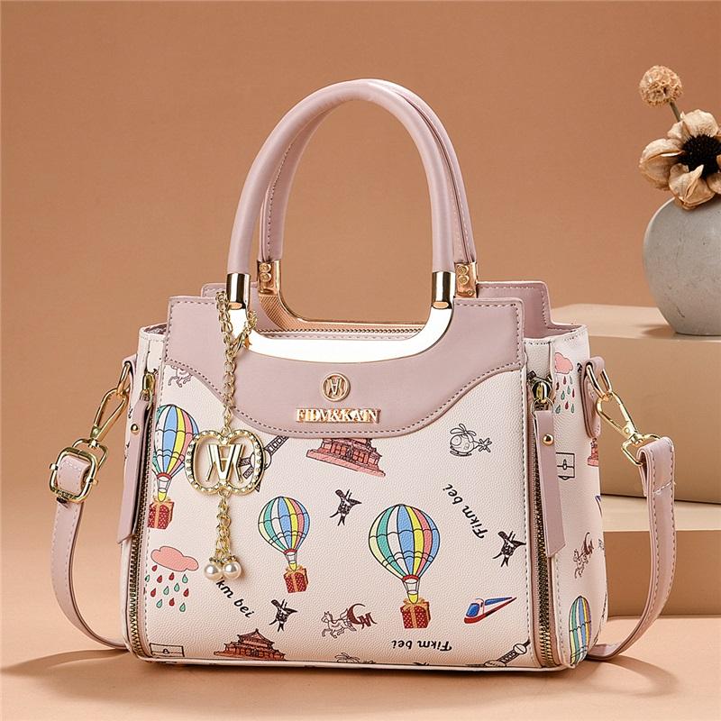 Women’s Trendy Light Luxury Printed Top Handle Bag, Fashion Shoulder Crossbody Purse For Birthday & Valentine’s Day Gift