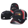 Boné da Equipe Red Bull Racing Verstappen Perez Mesmo Estilo Mistura de Algodão e Linho Chapéu de Basebol Masculino Feminino Todas as Estações Chapéu de Moda