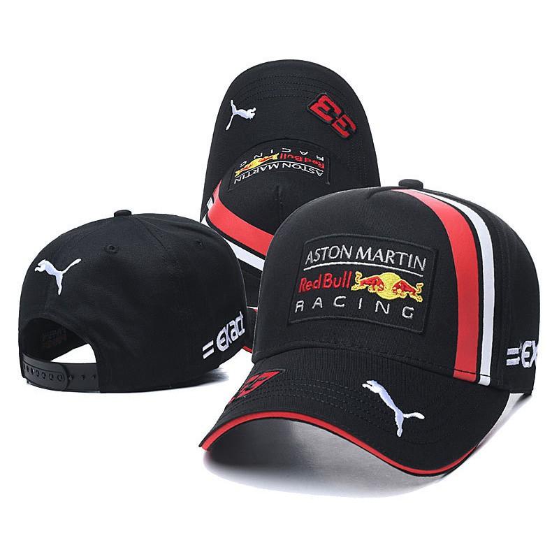 Boné da Equipe Red Bull Racing Verstappen Perez Mesmo Estilo Mistura de Algodão e Linho Chapéu de Basebol Masculino Feminino Todas as Estações Chapéu de Moda