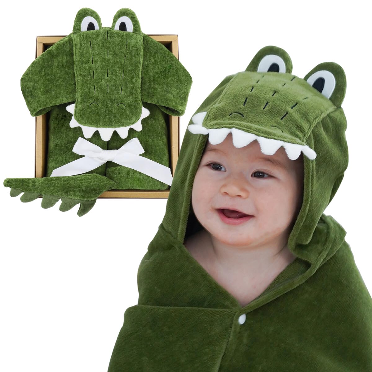 

Baby Bath Gift Baby Boy Deigo [DEIGO] Towel, Alligator, Box, Gift, Bathrobe,