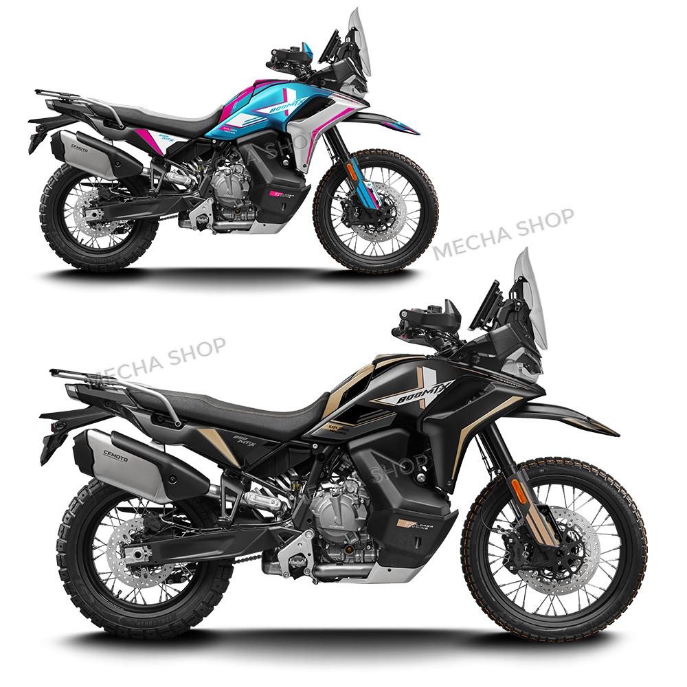 For CFMOTO 800MTX 800 MT X 2025 2026 Motorcycle Accessories Tank Pad Combination 3D Resin Sticker Kit Decal