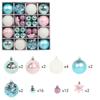 44pcs Christmas Decoration Balls Christmas Tree Hanging Balls Snowflake Balls