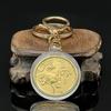 Coin Decoration Keychain 2026 Zodiac Horse Gold Color Commemorative Medal Year Of The Horse Small Gift Metal Crafts Souvenir