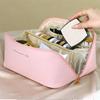 Large Capacity Men's and Women's Toiletries Bag, Portable for Outdoor Use, Waterproof PU Makeup Bag, Simple Business Travel Handbag Storage Bag