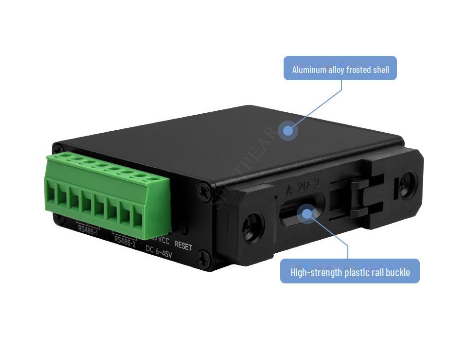 Dual Port RS485 To RJ45 Ethernet Industrial Isolated Serial Server Module