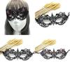 Daisy Duck Lace Half Mask With Handcrafted Crystal Details For Stage Performance And Cosplay