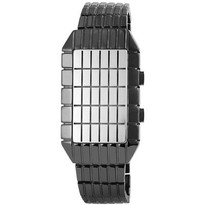 Men's Watch - NOBLE - Elegance - 34 Mm Rectangular Case - 22 Mm Steel Bracelet - Quartz Movement