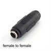 DC Conversion Head Jack double male to male 5.5*2.1MM / 5.5X2.1mm Female to Female Panel Mounting Adapter Connector Plug