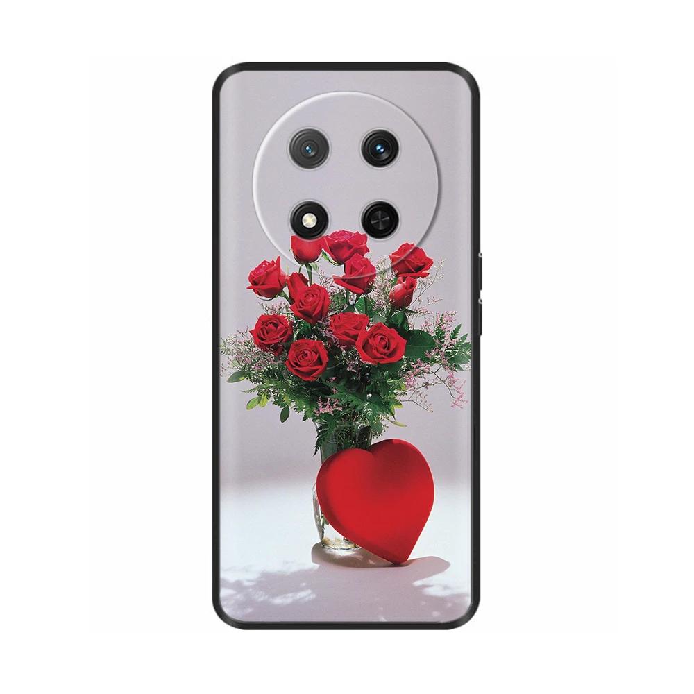 Für Honor Magic7 Lite 5G Hülle Blume Weiche Silikonhülle Für Coque Honor Magic7 Lite Hülle Magic 7 Handyhülle Magic7 Pro Schalen