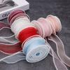 4cm Wide Pearl Fish Tail Yarn Ribbon for DIY Flower and Cake Box Decoration