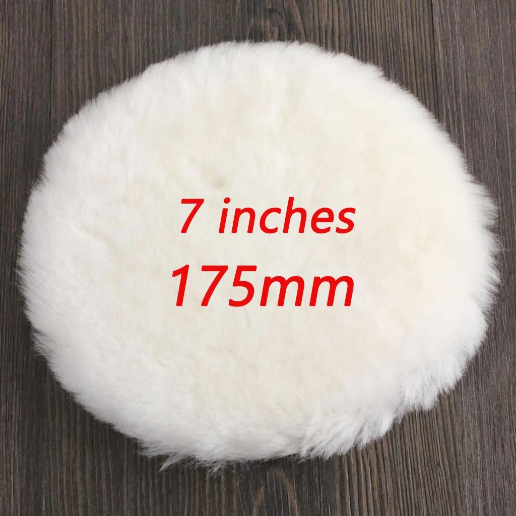 Car Polish Pads 3/7inch Soft Wool Polishing Disc Tools for Machine Waxing Polisher Car Body Polishing Discs Cleaning Accessories