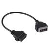 14 Pin 16 Pin Adapter Diagnostic Cable Black 40cm Length