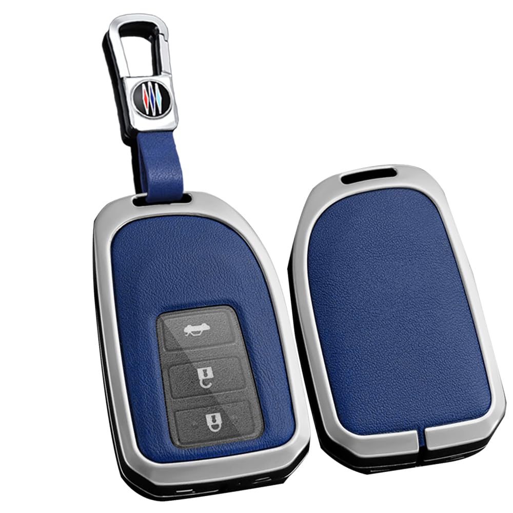

TECART Эксклюзивный чехол для ключей Toyota, Чехол для ключей, Чехол для смарт-ключа, Держатель для ключей, Совместим с синий