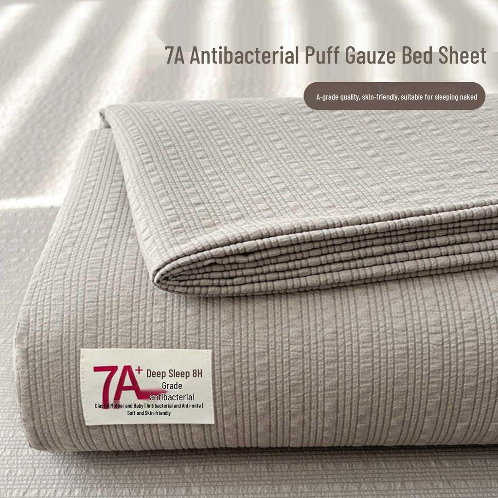 Premium Puff Yarn Bed Sheet & Pillowcase Set - Single, All-Season, Perfect for Dorms – Super Comfortable & Stylish