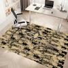 New Orleans Saints logo Print Area Rug - Soft,Washable Non-Slip Indoor Mat,Living Room,Home Office Decorative Rug