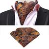 Men's Polyester Retro Tie, Scarf, and Pocket Square Set