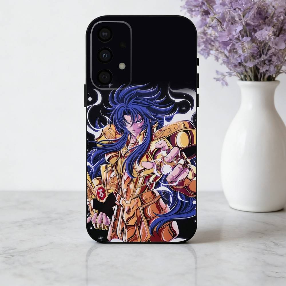 Anime S-Saint-T S-Seiya-A Handyhülle für Samsung Galaxy A73,A72,A71,A70,A53,A52,A51,Andere Weiche Schwarze Hülle