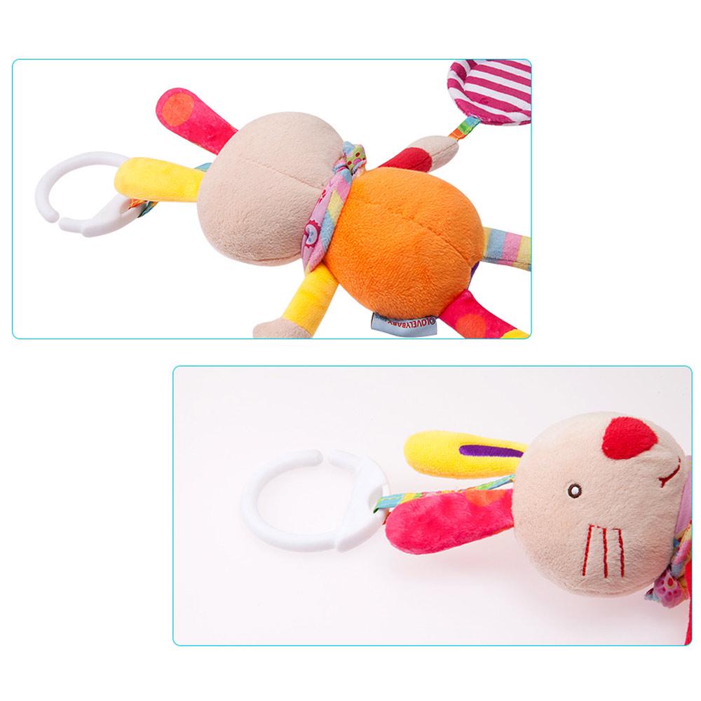 Stuffed Animals Baby Toys Rattles Music Mobile Doll Bed Bell Infant Stroller Hand Bells Plush Toy