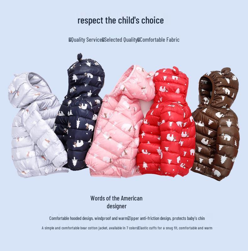 Lightweight Floral Cotton Jacket for Toddlers - Unisex Autumn & Winter Baby Coat