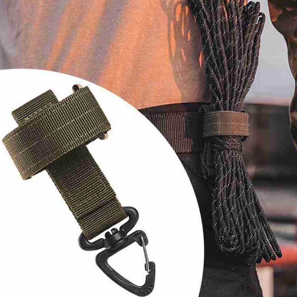 Outdoor Keychain Keeper Pouch Belt Gloves Hook Storage Buckle Fixed Pocket Belt Gloves Rope Holder