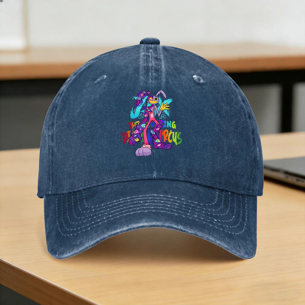 Washed Baseball Cap Amazing Circus Jax TADC Rabbit Summer Hip Hop Hats For Unisex Women  Fashion Hunting Camping Sun Snapback Cap