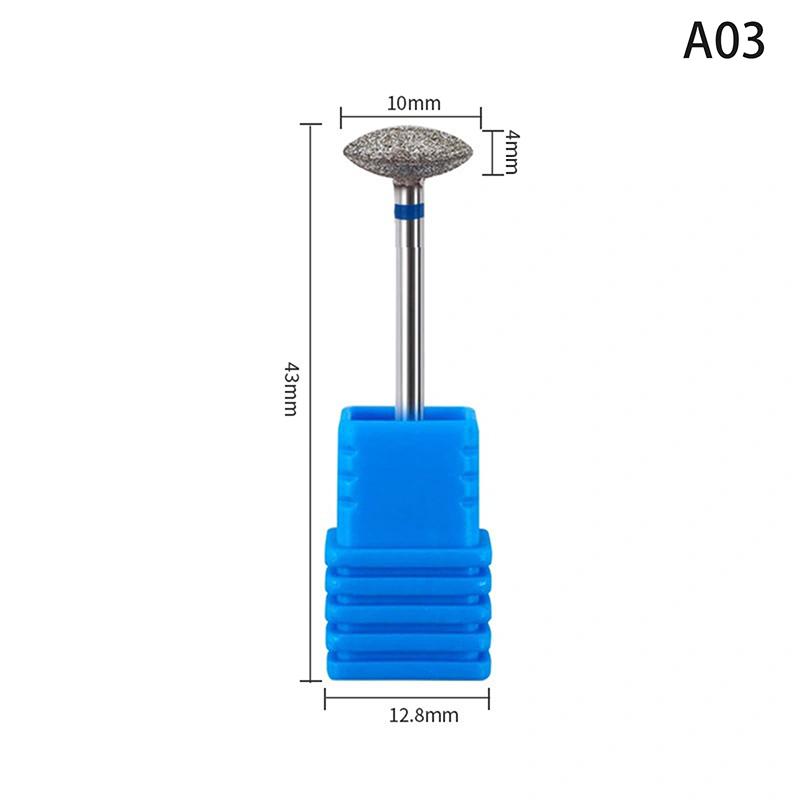 Diamond Nail Drill Bit Mill Cutter All For Manicure Machine Bit Tools Accessories Cuticle Clean For Removing Nail Gel
