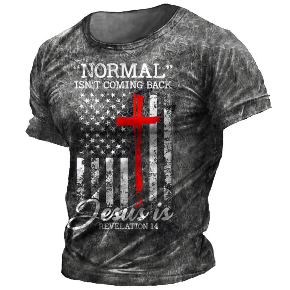 Streetwear tričko Pánské léto Ležérní móda Volný Sportovní styl Tričko s 3D potiskem s krátkým rukávem