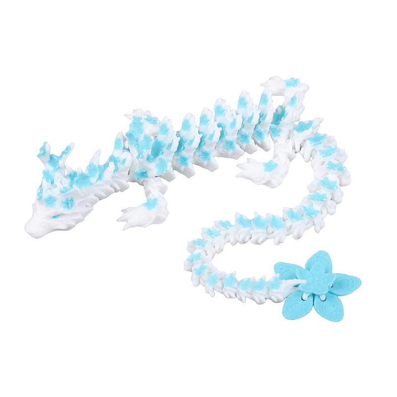 

1 шт. настольное украшение 3D-печатный дракон вишневого цвета светится в темноте вращающиеся шарнирные фигурки драконов игрушка-экшн