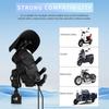 Motorcycle Phone Mount with 15W Wireless Charging & Vibration Dampener,AntiTheft, AntiShake, Adjustable Phone Holder