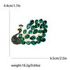 Fully Rhinestone Peacock Bird Brooch Fashionable and Elegant Coat Pin Jewelry Accessories and Gifts