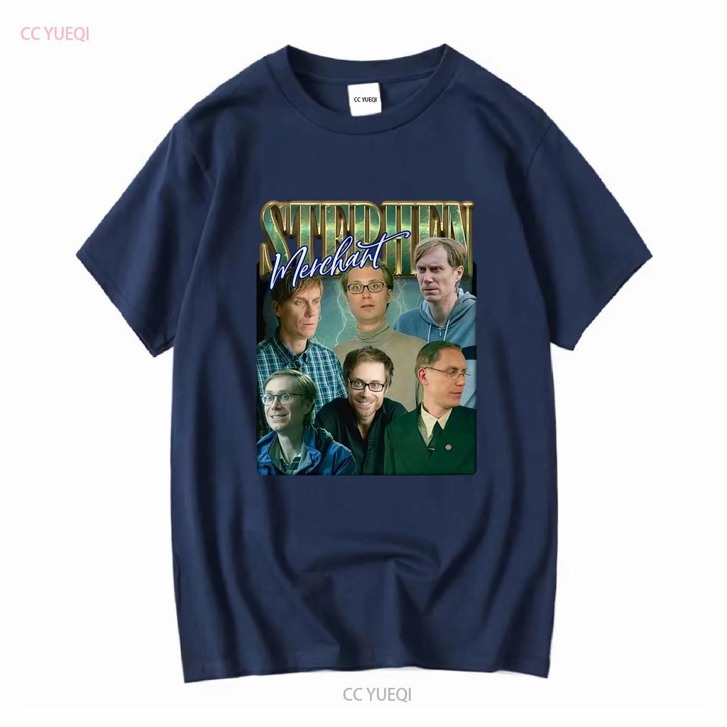 Stephen Merchant Vintage Bootleg T Shirt Vintage Washed Designer Clothes Versatile Fashion Top For Everyday Wear Casual