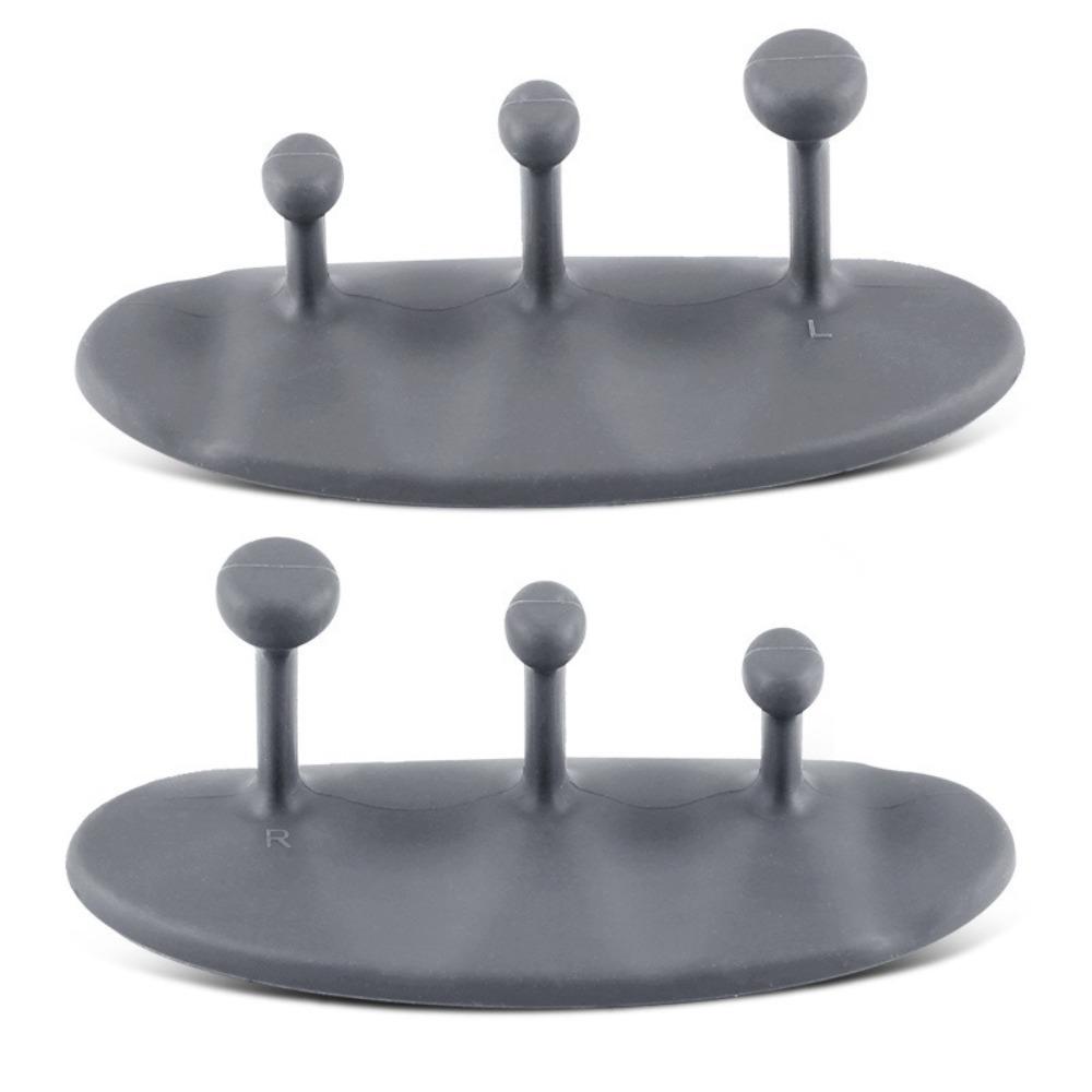 1 Pair Washable Weight Lifting Grips 3-finger Silicone Palm Grips  Strength Training