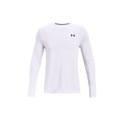 Seamless Printed Training Crew Neck Long Sleeve T-Shirt Men Tops White 1361136-100