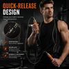 Professional Speed Jump Rope With Quick-Release Buckle Replaceable 3mm/5mm Steel Cable Silicone-Aluminum Handle Fitness